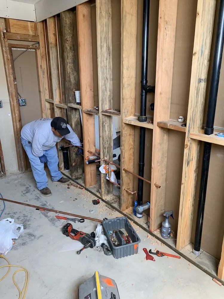 Commercial rough-in plumbing for Water Heater Replacement in Cottage Grove